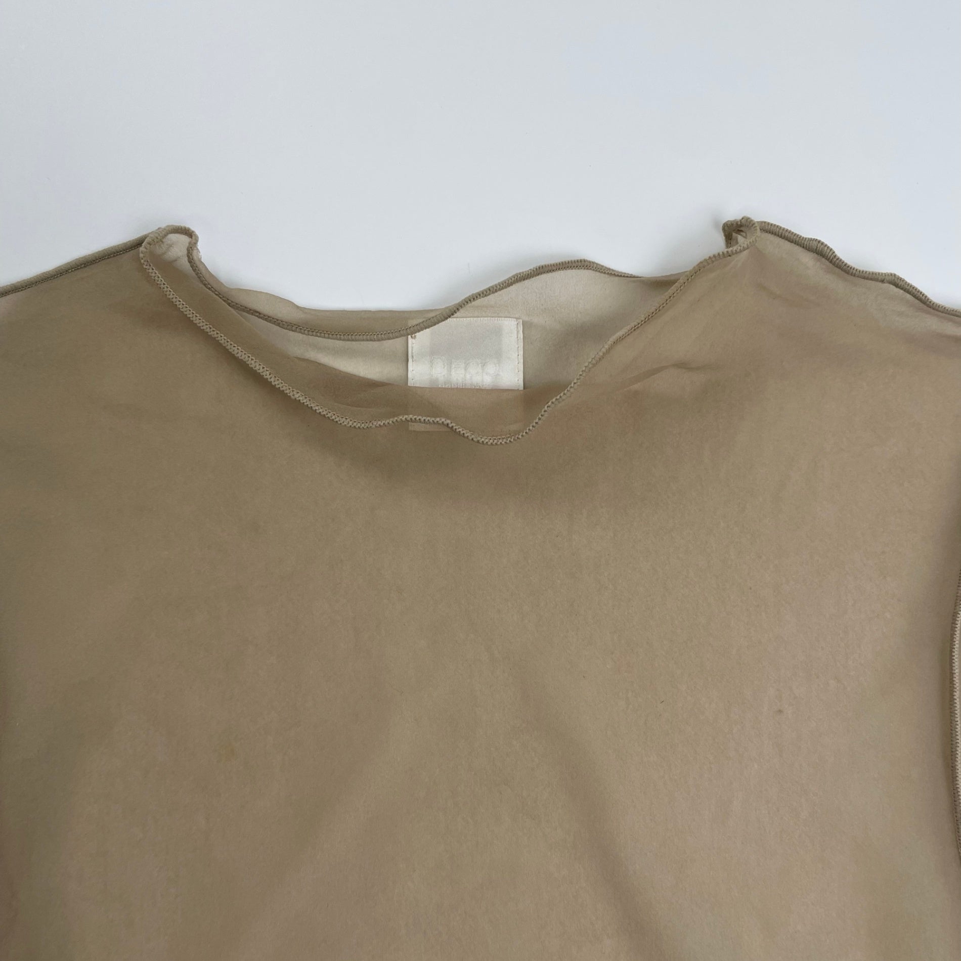 DECO depuis 1985 デコ デュピュイ 1985 / シアーカットソー MADE IN JAPAN 参考定価：22,000+tax SIZE:FREE