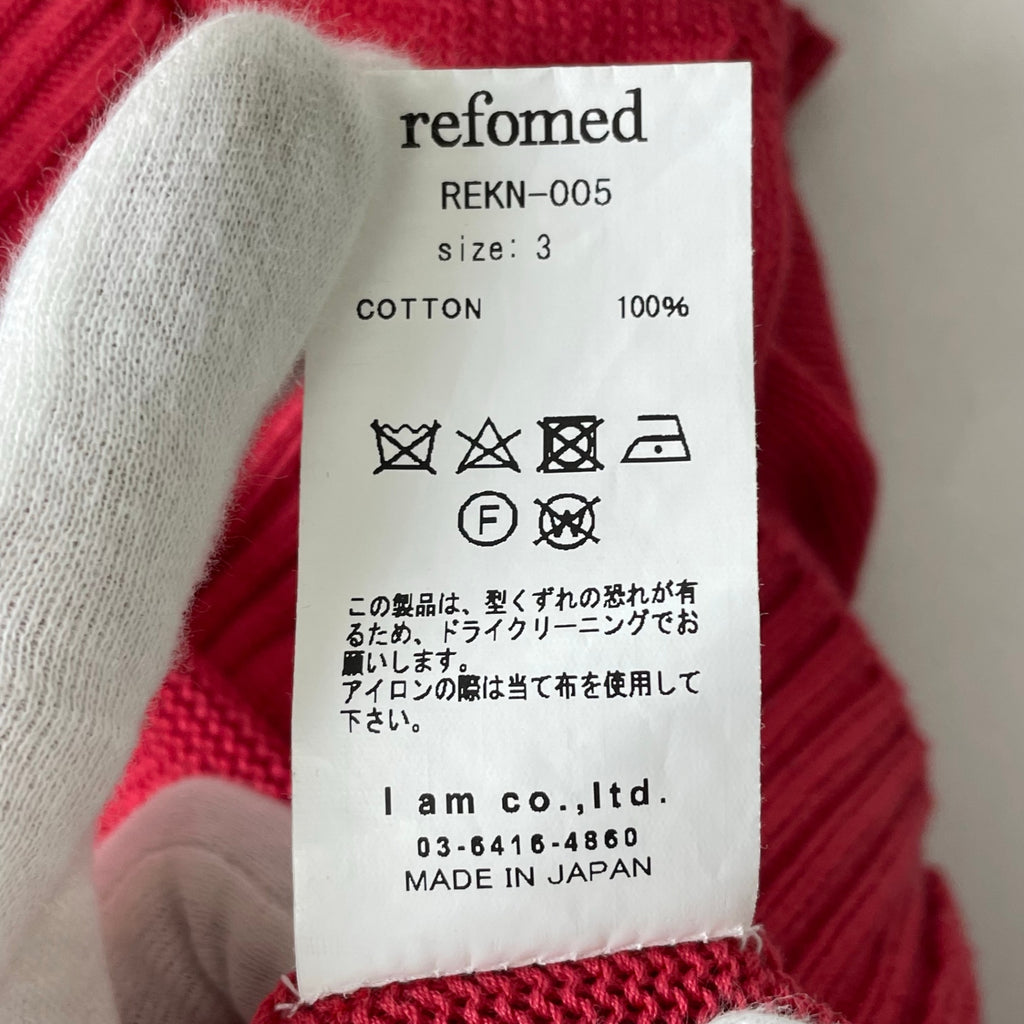 refomed / OLD MAN KNIT POLO 参考定価：35,000+tax SIZE:3