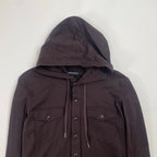 EMPORIO ARMANI エンポリオ アルマーニ / スナップボタンフードシャツ 参考定価：35,000程度 SIZE:M