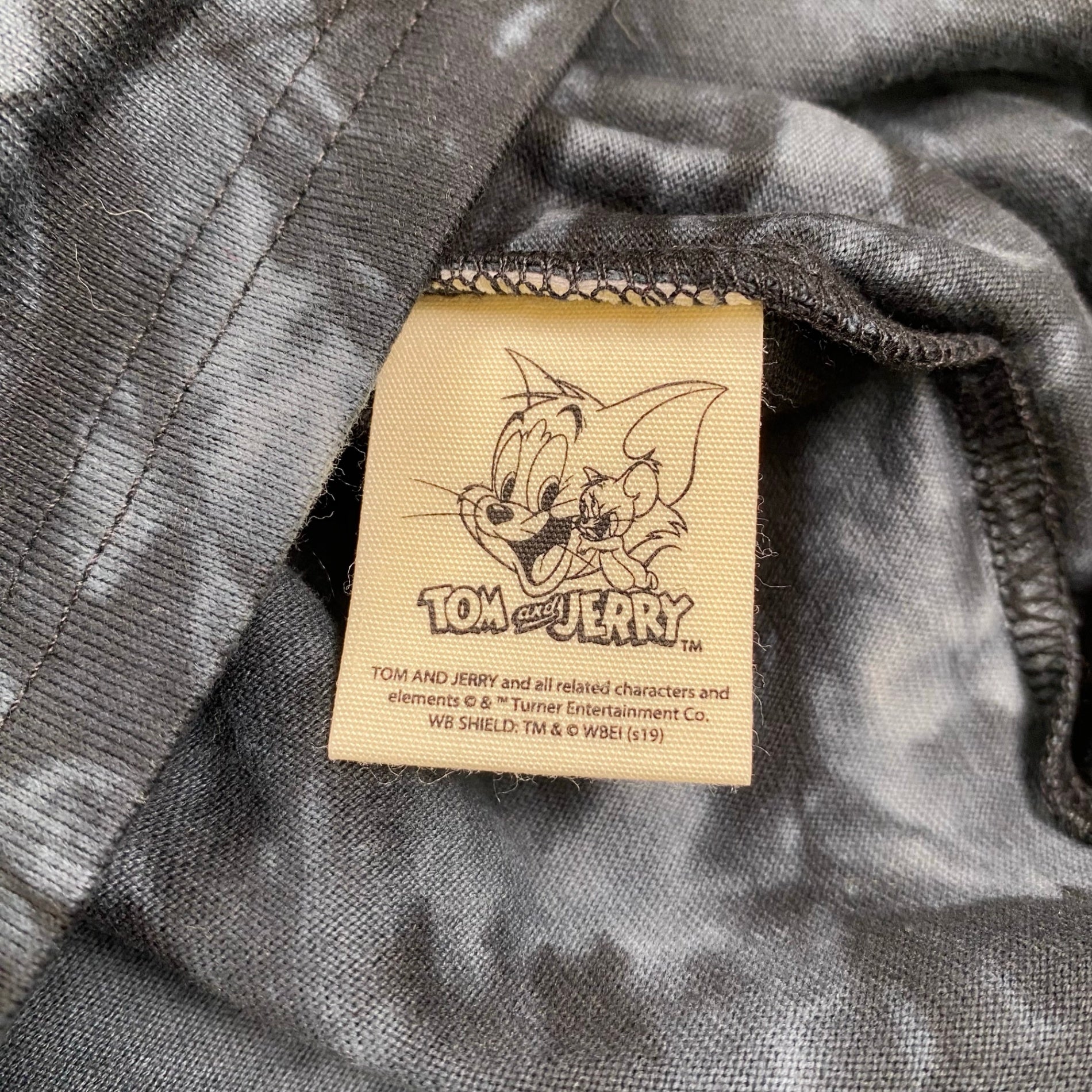 vanson × TOM&JERRY バンソン トムとジェリー / 長袖Tシャツ ワッペン デコレーション タイダイ 未使用 SIZE:XL