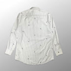 HERMES エルメス / シェーヌダンクル柄 ストライプ シャツ セリエボタン SIZE:40（L程度）