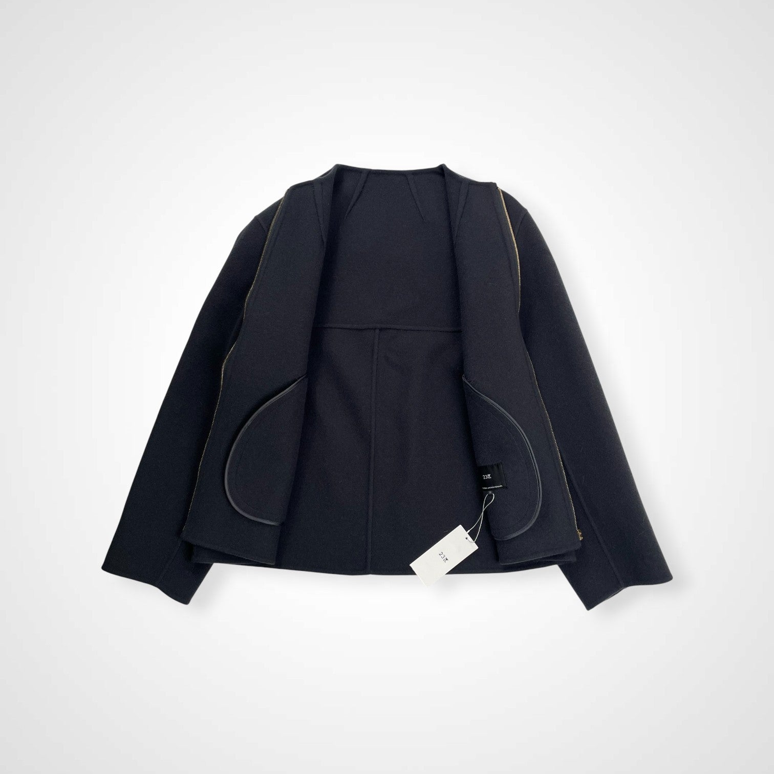 23区 / ウールリバーショートブルゾン 23AW 未使用品 参考定価：42,000+tax SIZE:36