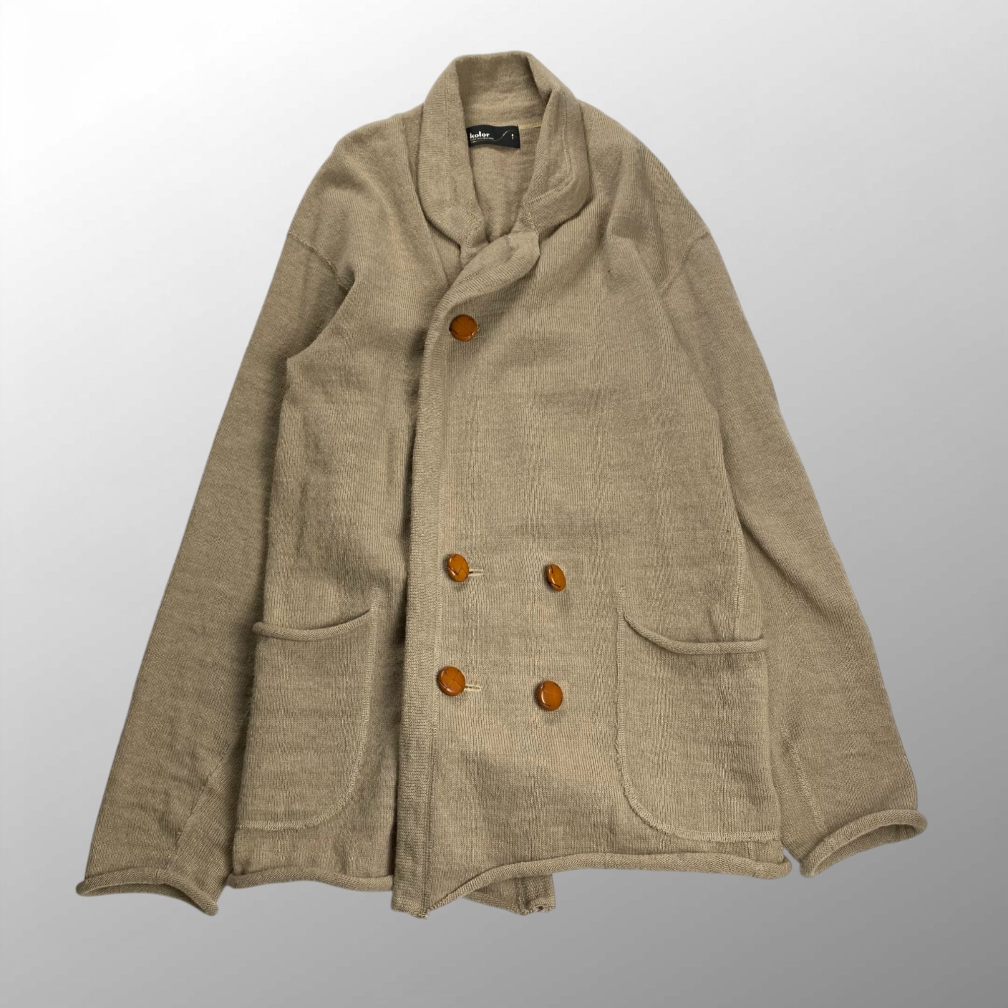 kolor カラー / ウールダブルジャケット・クロップドサルエルパンツ セットアップ 参考定価：80,000程度  SIZE:1