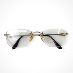 BVLGARI / オニキス リムレスアイウェア デモレンズ入り 参考定価：75,000程度 SIZE:51-20 135