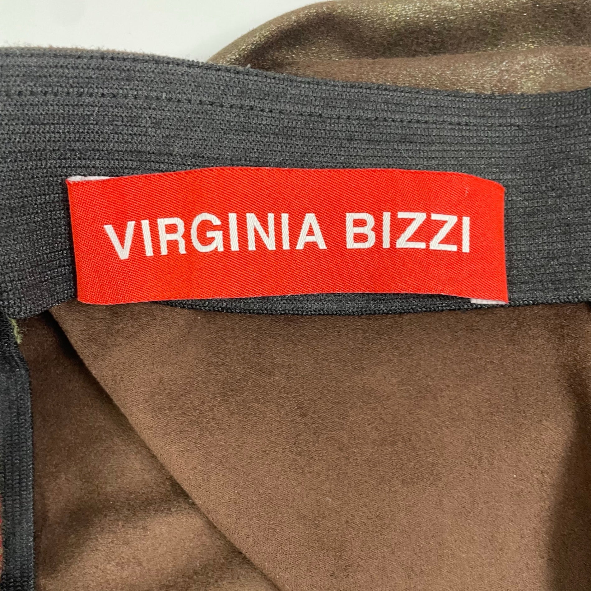 VIRGINIA BIZZI ヴァージニア ビッツィ / フリンジ切替タイトスカート H.P. FRANCE取り扱い 参考定価：35,000程度 SIZE:42