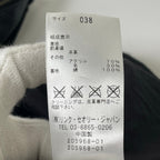 theory luxe / レザー×ニット カラーレスジャケット 参考定価：60,000程度 SIZE:38