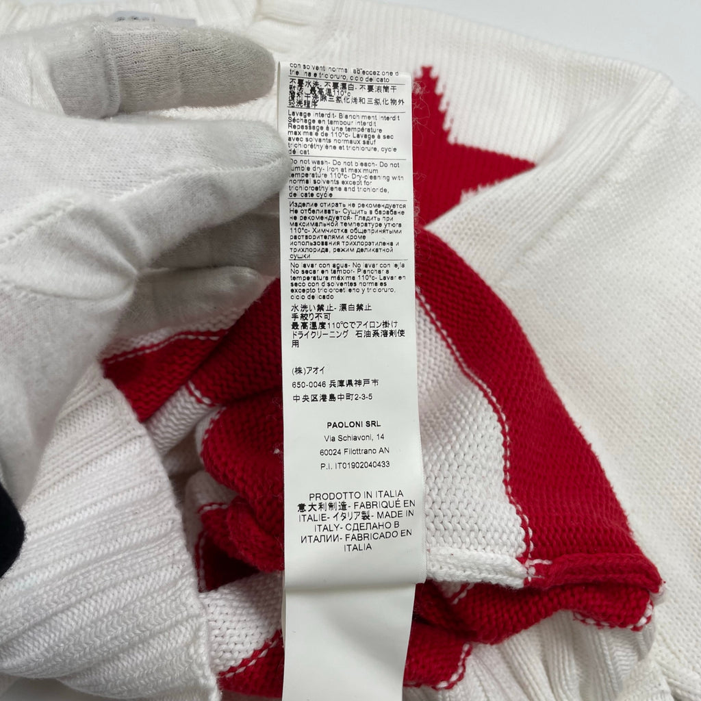 MSGM エムエスジーエム / 11周年記念 スターロゴニット 参考定価：40,000程度 SIZE:M