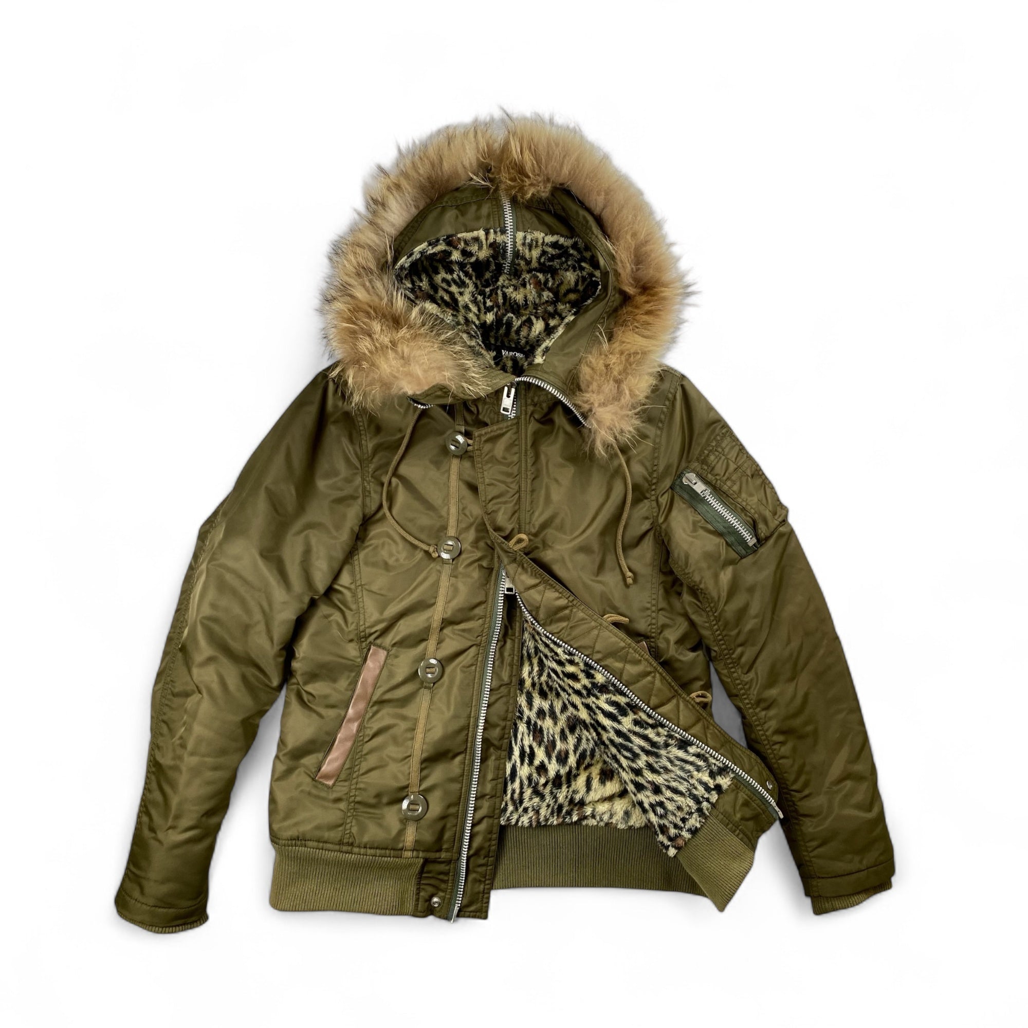 【00's～ ネオグランジ】 VAROSH ヴァロッシュ / N-2Bタイプ ヒョウ柄 ミリタリージャケット SIZE：M