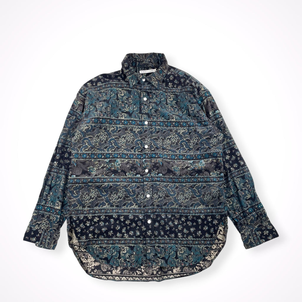 Niche. ニッチ / オリエンタル柄コーデュロイシャツ 参考定価：20,000程度 SIZE：XL