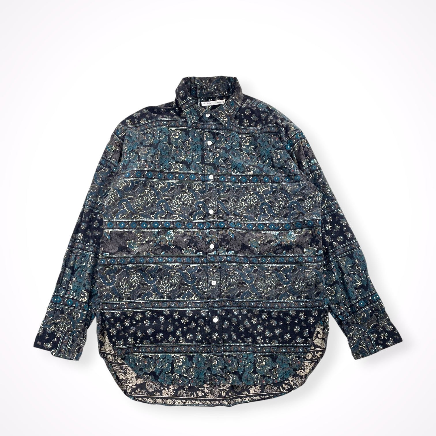 Niche. ニッチ / オリエンタル柄コーデュロイシャツ 参考定価：20,000程度 SIZE：XL