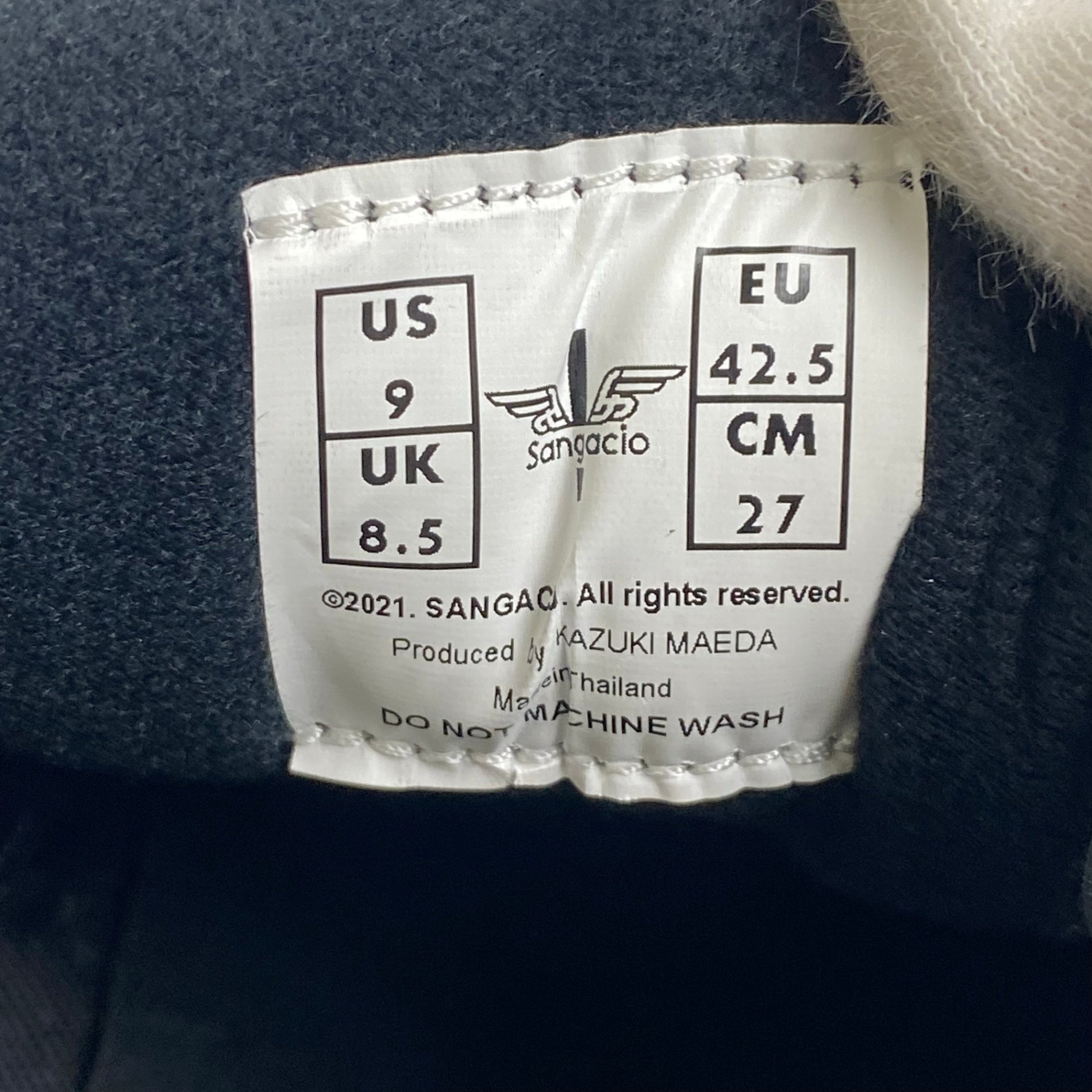 SANGACIO サンガッチョ / DRIVE ドライビングシューズ スニーカー ブラック 参考定価：22,500+tax SIZE:27cm