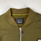 ACANTHUS アカンサス × muta MARINE ムータマリン / コラボ MA-1ジャケット スウェット地 カーキ SIZE:M