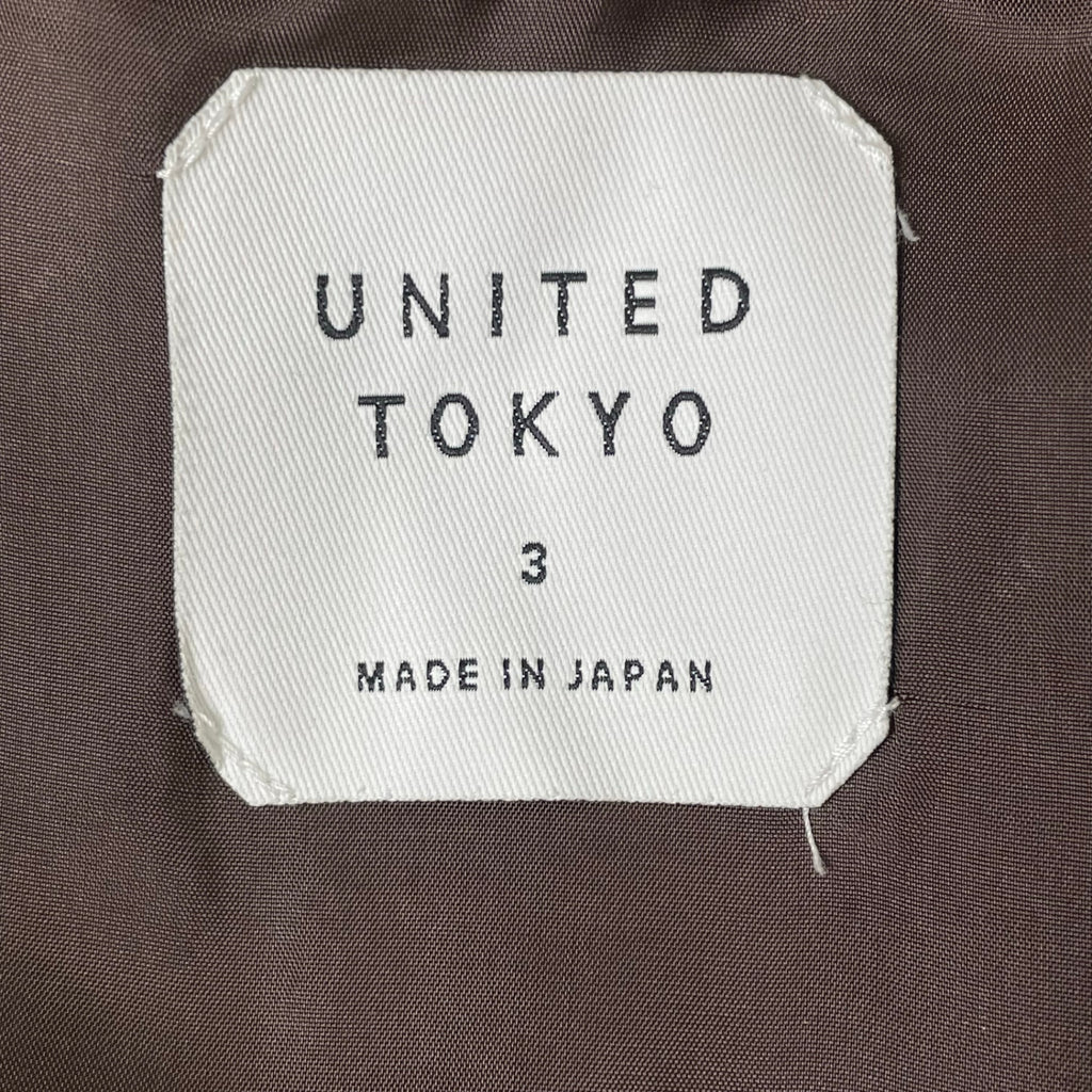 UNITED TOKYO / メルトンジャージZIPブルゾン 参考定価：20,000+tax SIZE：3
