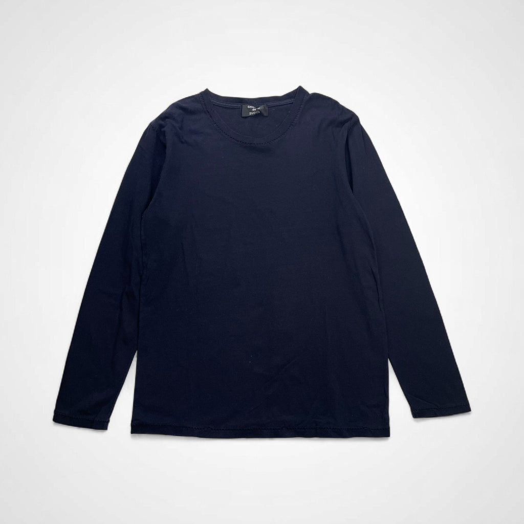 CABANE de ZUCCA カバン ド ズッカ / シームデザイン 長袖Tシャツ ネイビー SIZE：M