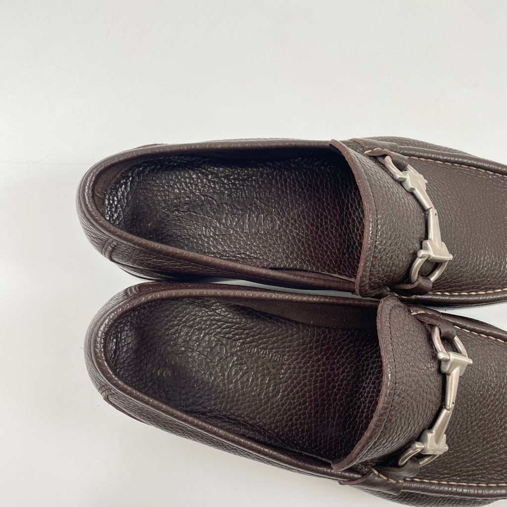 SALVATORE FERRAGAMO / ガンチーニローファー オールソール済  参考定価：70,000程度 SIZE:8 1/2