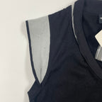 GIORGIO ARMANI ジョルジオ アルマーニ / シルクカシミヤノースリーブニット タグ付 参考定価：150,000程度 SIZE:42