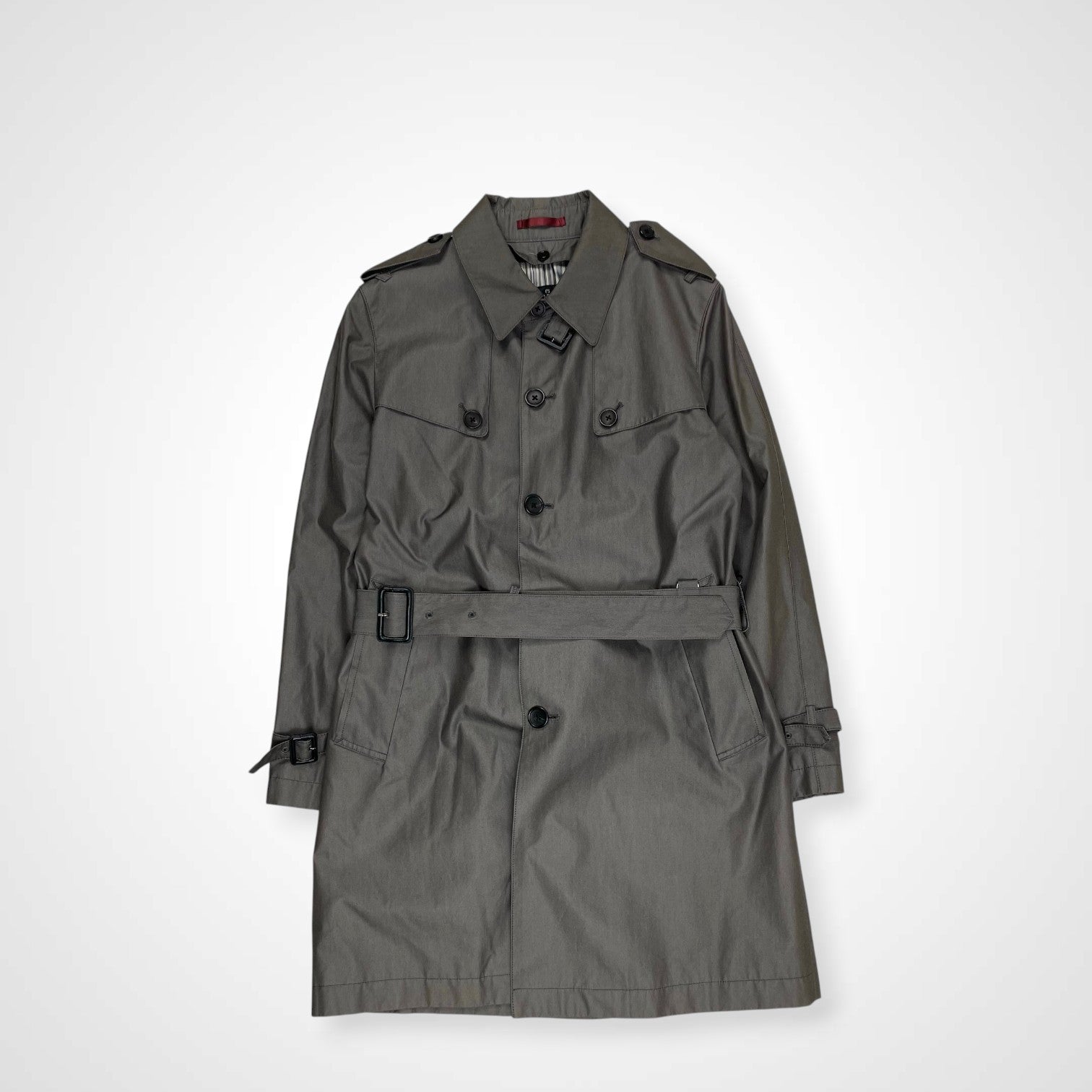 PS Paul smith ピーエス ポールスミス / ライナー付ステンカラーコート グレー 参考定価：50,000程度 SIZE:XL