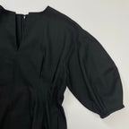 VERMEIL par IENA ヴェルメイユ パー イエナ / P/Ryツイルウエストシェイプ パフスリーブワンピース 参考定価：25,000+tax SIZE:40