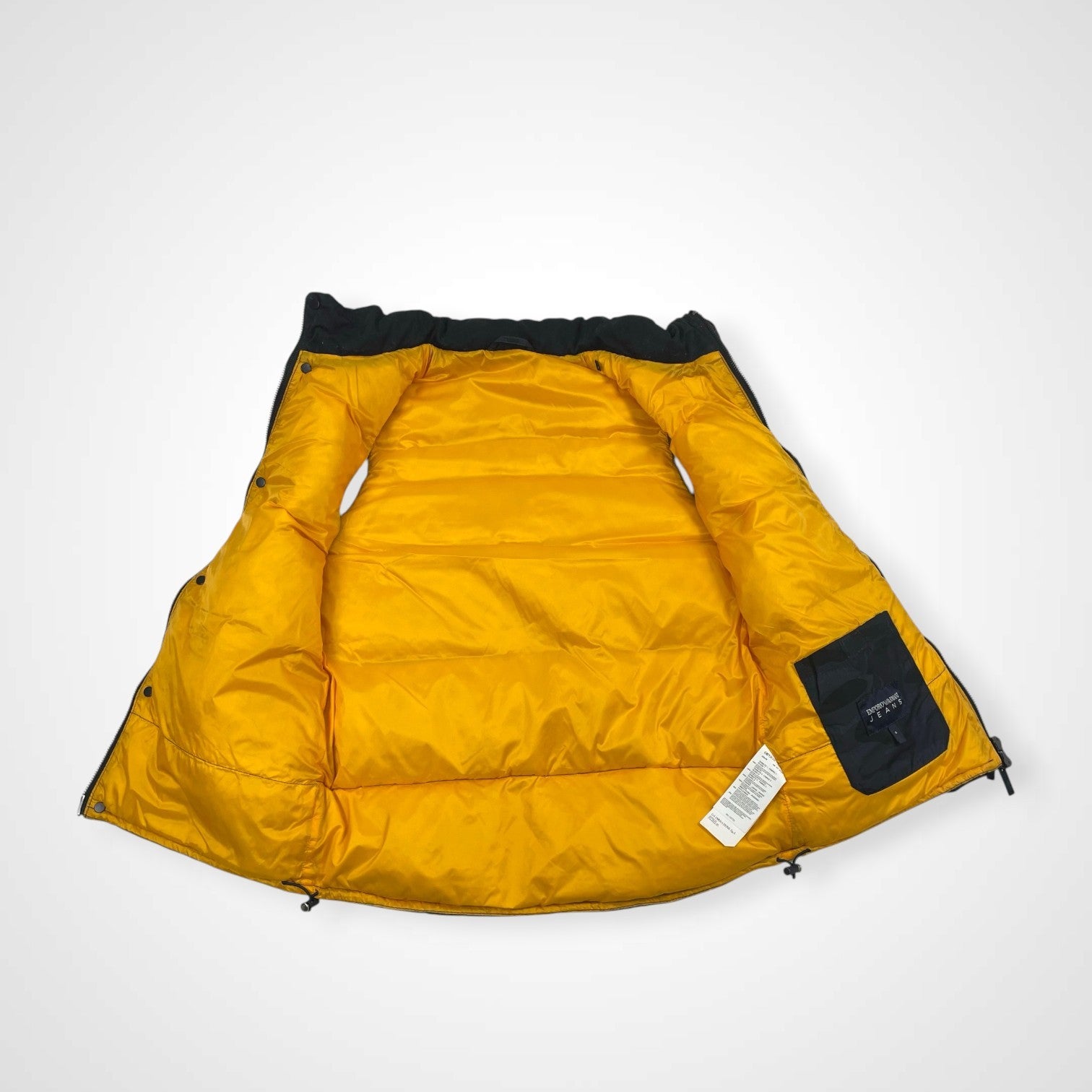 EMPORIO ARMANI JEANS エンポリオ アルマーニ ジーンズ / 2トーン ダックダウンベスト 迷彩柄 SIZE：S