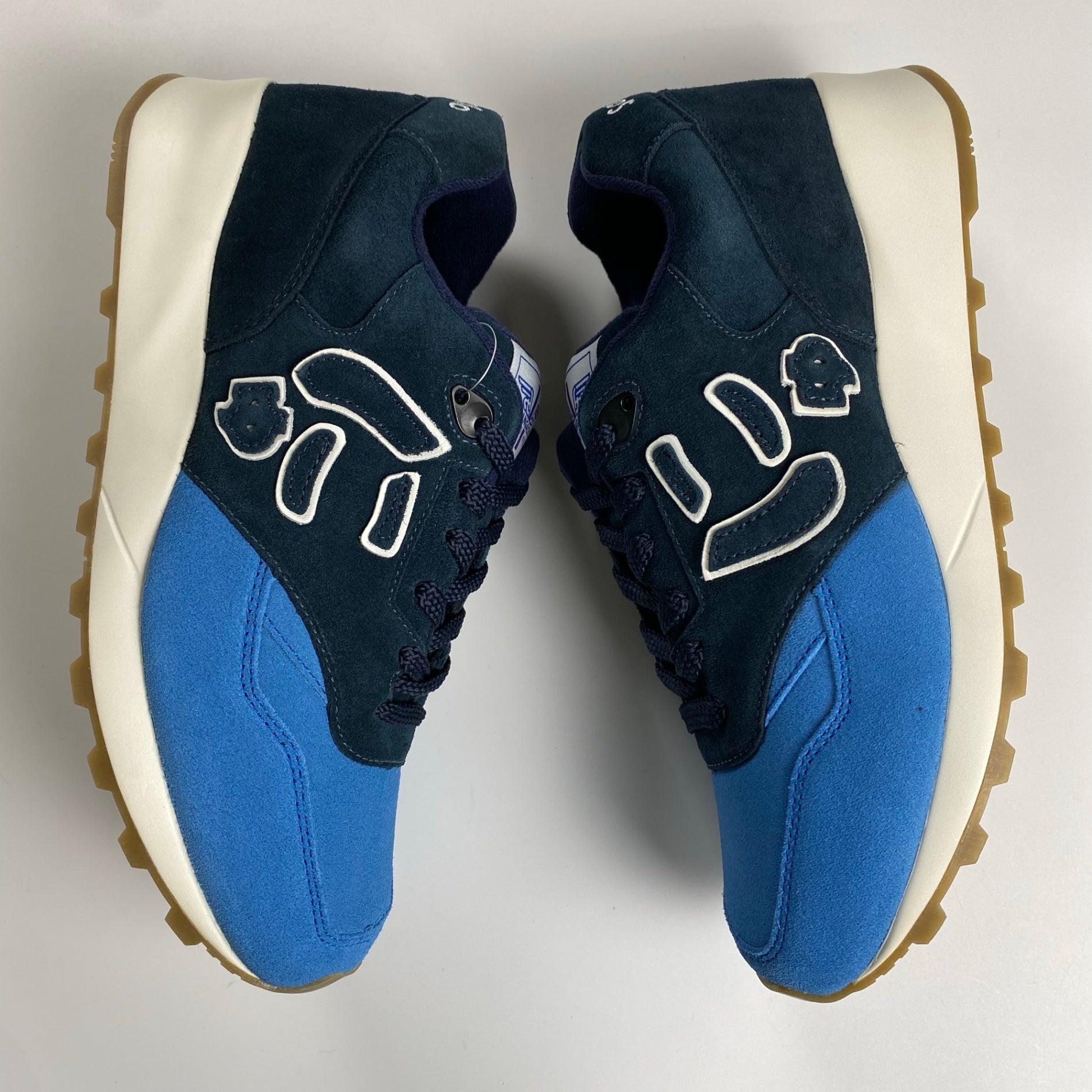 【未使用】 Sangacio サンガッチョ / BLUE × NAVY カウレザースニーカー 参考定価：24,000+tax SIZE:27cm