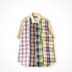 COMME des GARCONS HOMME / 08SS リネンミックスチェックシャツ 参考定価：40,000程度 SIZE:S