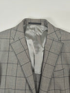 CC COLLECTION CORNELIANI / バージンウール チェック柄スーツ 参考定価：160,000程度 SIZE:46
