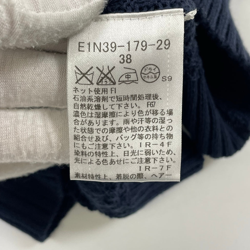 BURBERRY BLUE LABEL / 半袖ケーブルチルデンニット 参考定価：20,000程度 SIZE:38