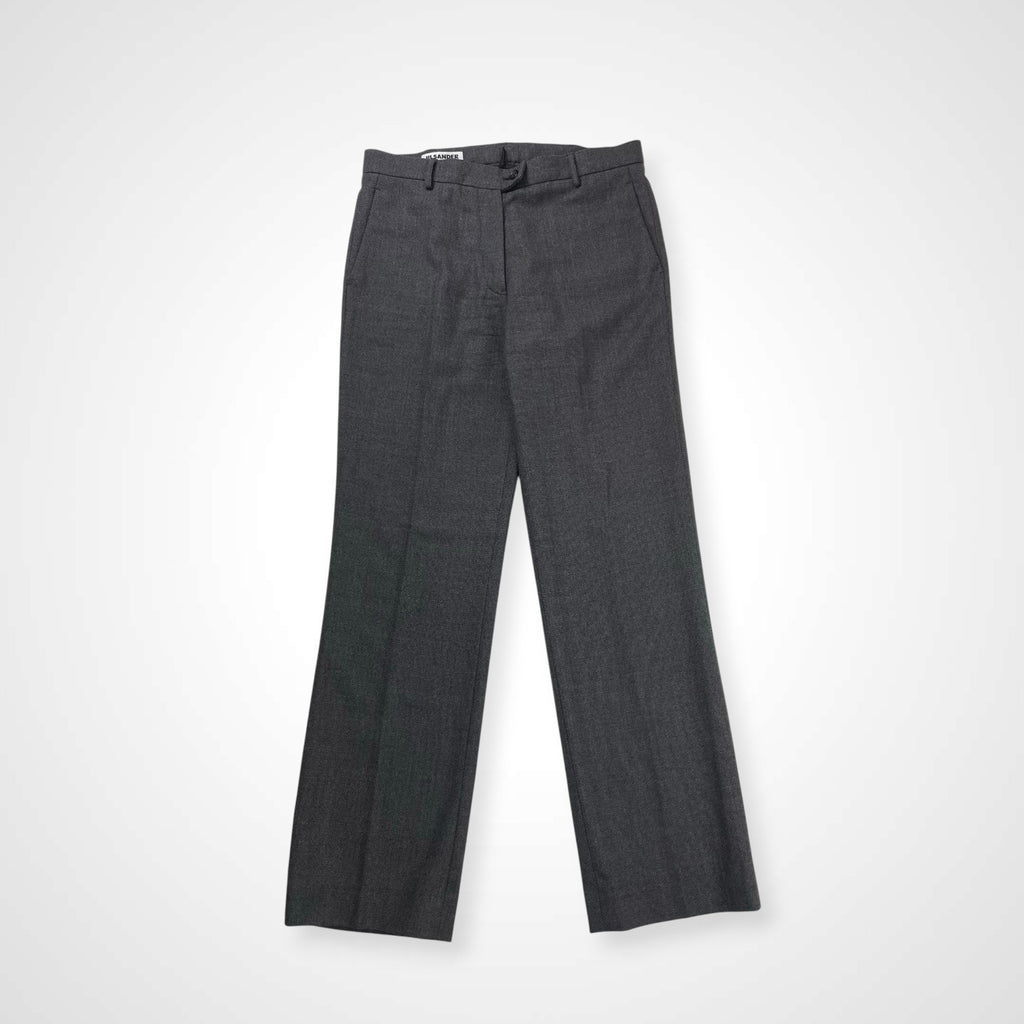 JIL SANDER ジルサンダー / センタープリーツストレートスラックス グレー 参考定価：100,000程度 SIZE：38