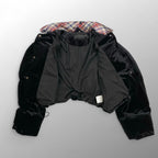 ZEMETA ゼメタ / ベロア インサレーションジャケット クロップド 参考定価：40,000程度 SIZE:M