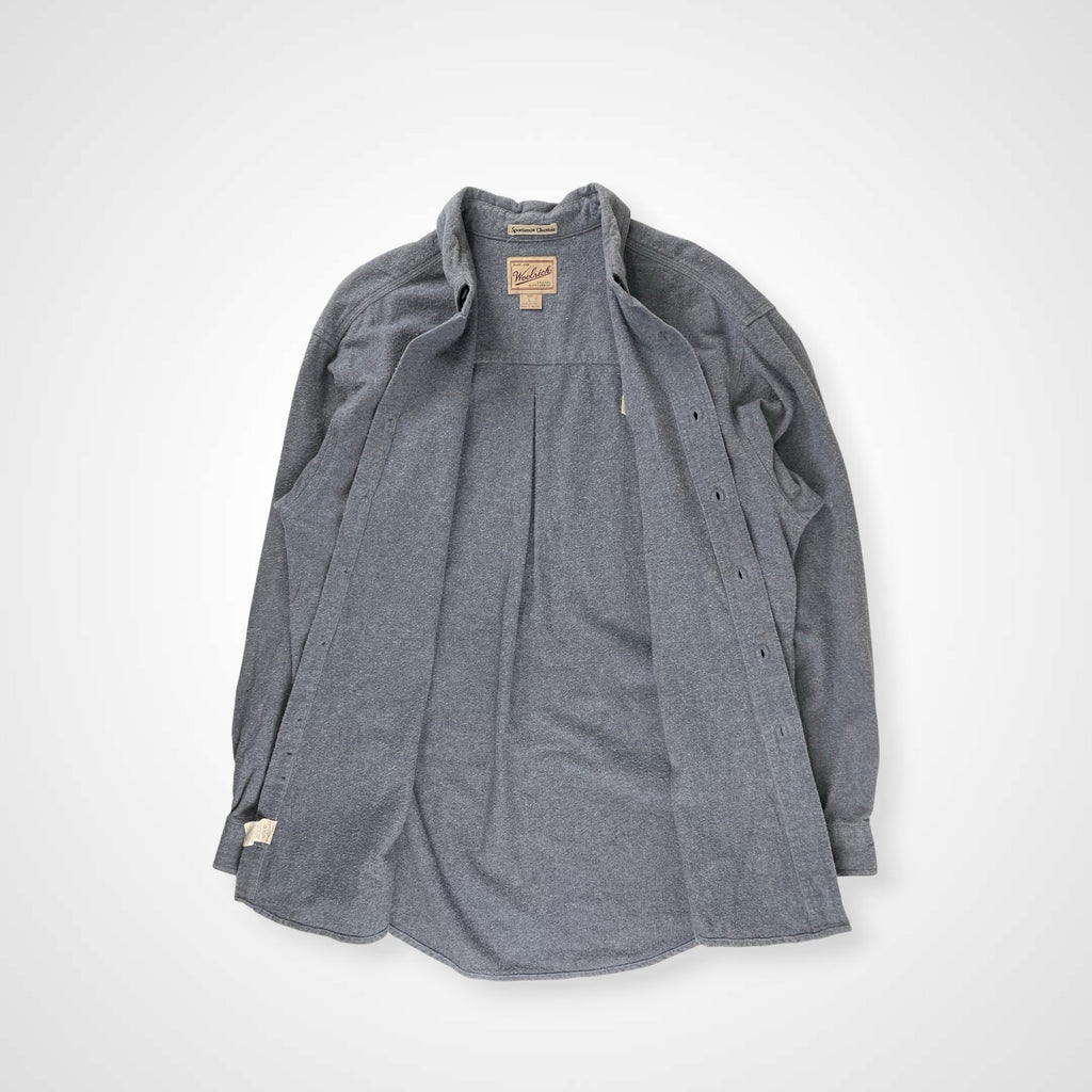 Woolrich ウールリッチ / 00s シャモアシャツ 企業ロゴ SIZE:L