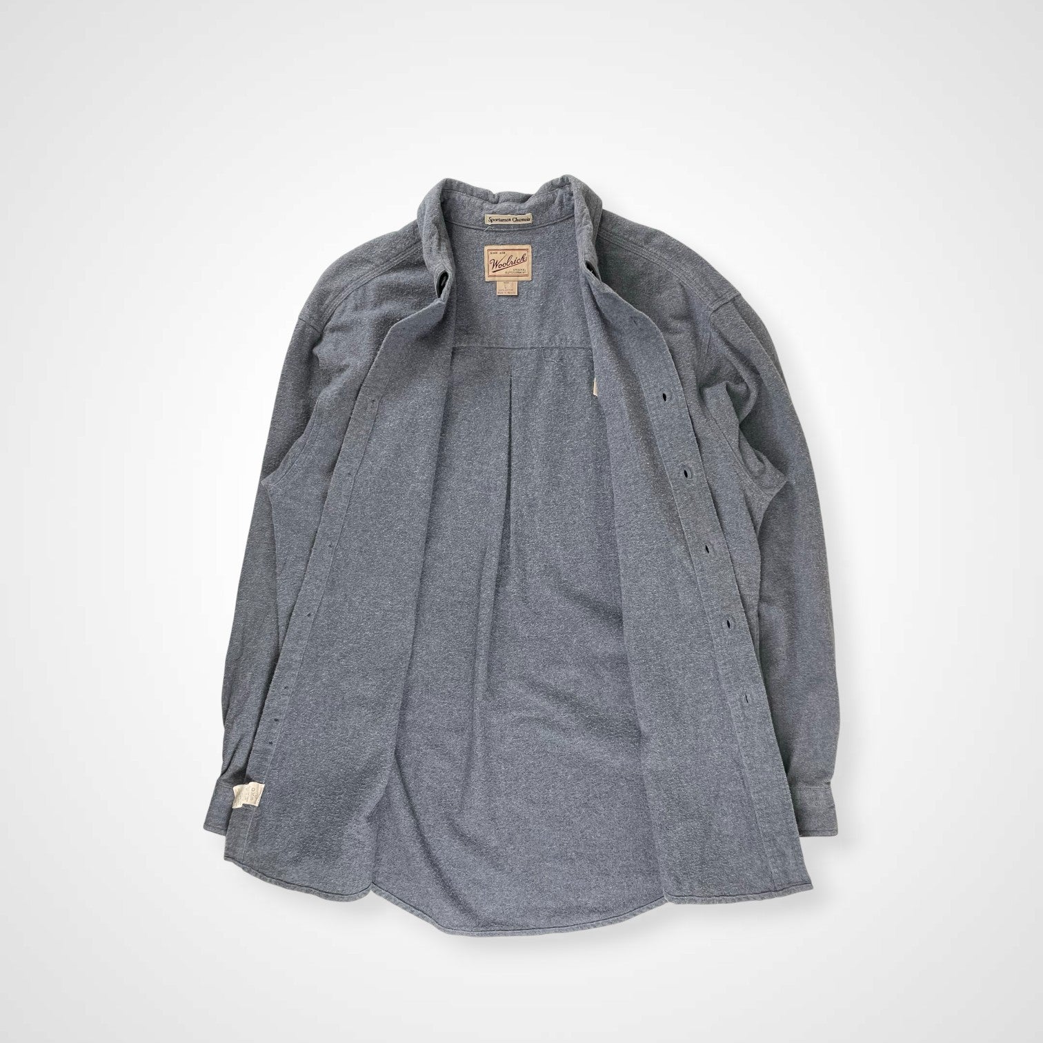 Woolrich ウールリッチ / 00s シャモアシャツ 企業ロゴ SIZE:L