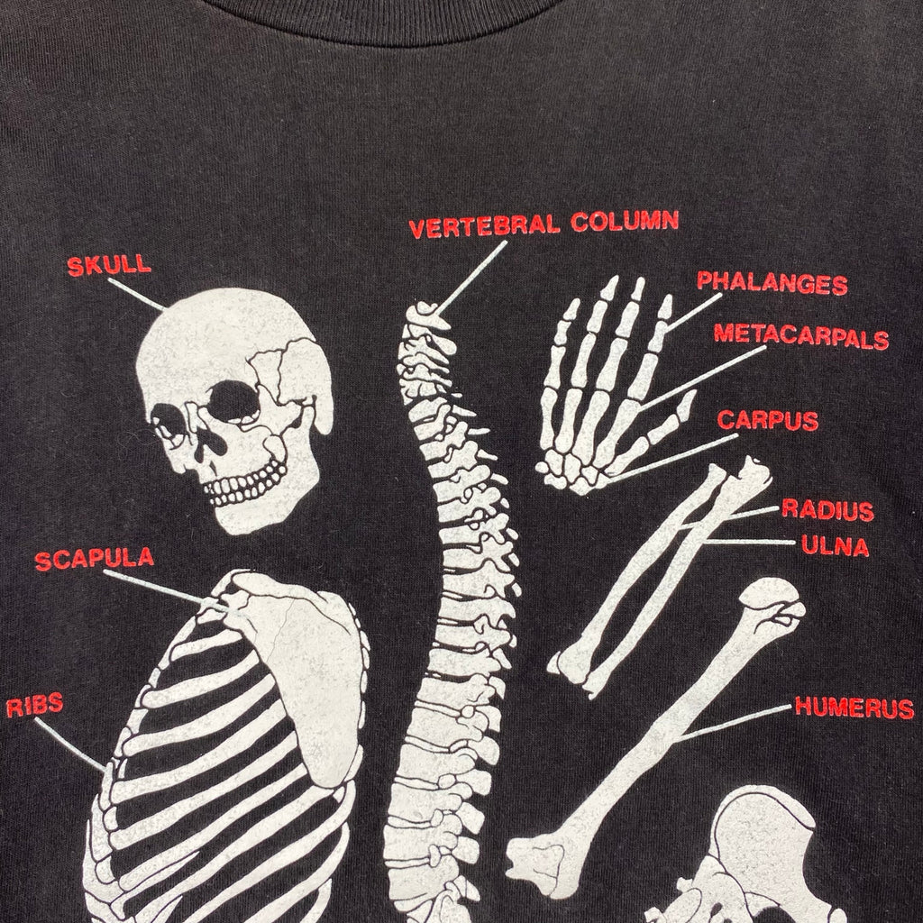 90s VINTAGE ONEITA オニータ / スカル ボーン ヴィンテージ Tシャツ SIZE:L
