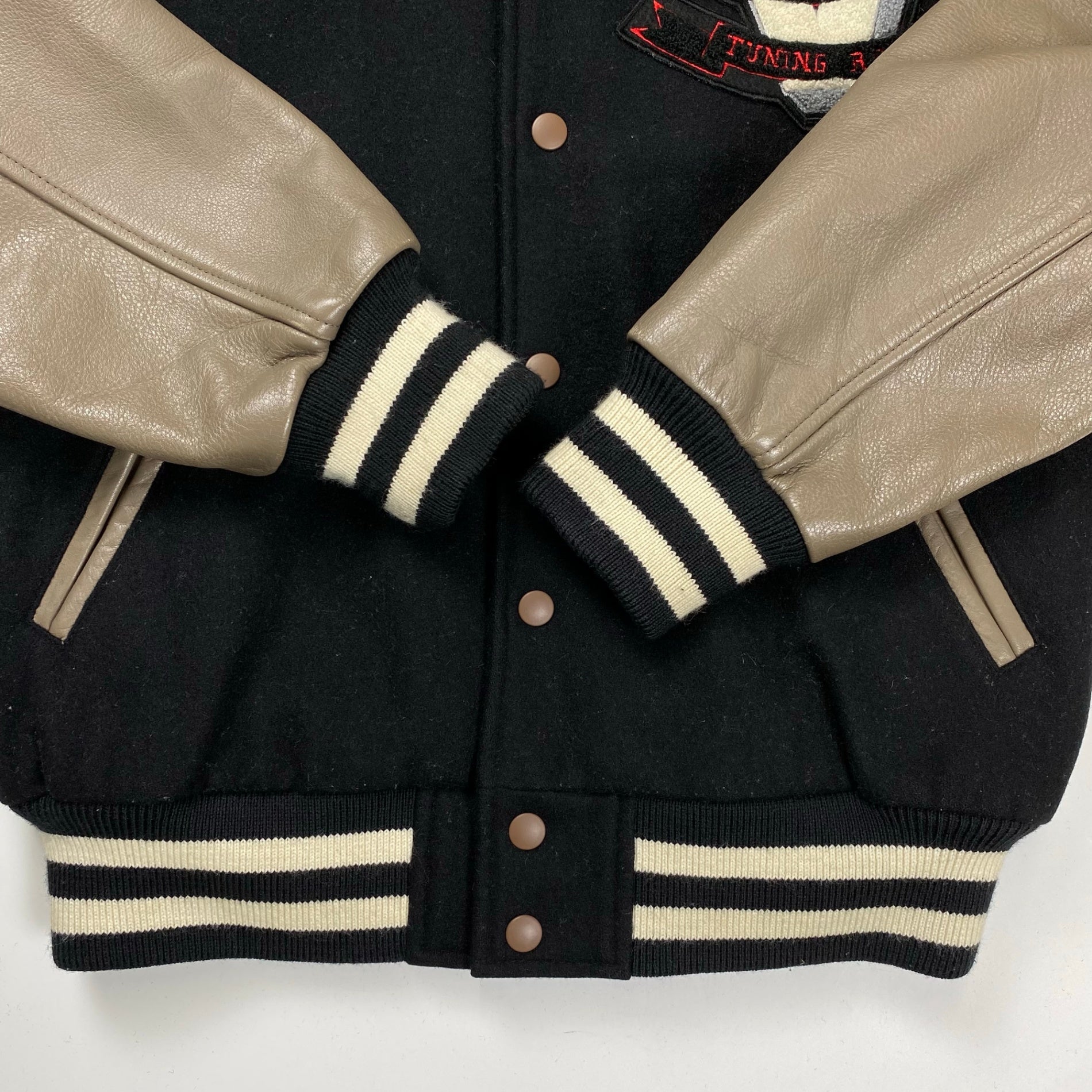 VAN JACKET ヴァン ヂャケット / ヴィンテージスタジャン 背面ロゴ デコレーション SIZE：M