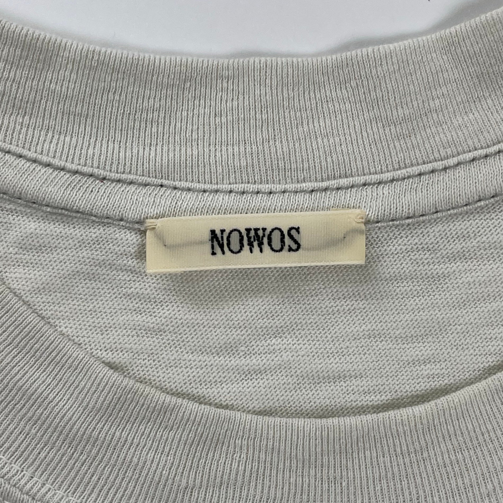 NOWOS ノーウォス / CREW NECK T-SHIRT ブルーグレイ 参考定価：17,000+tax SIZE：FREE