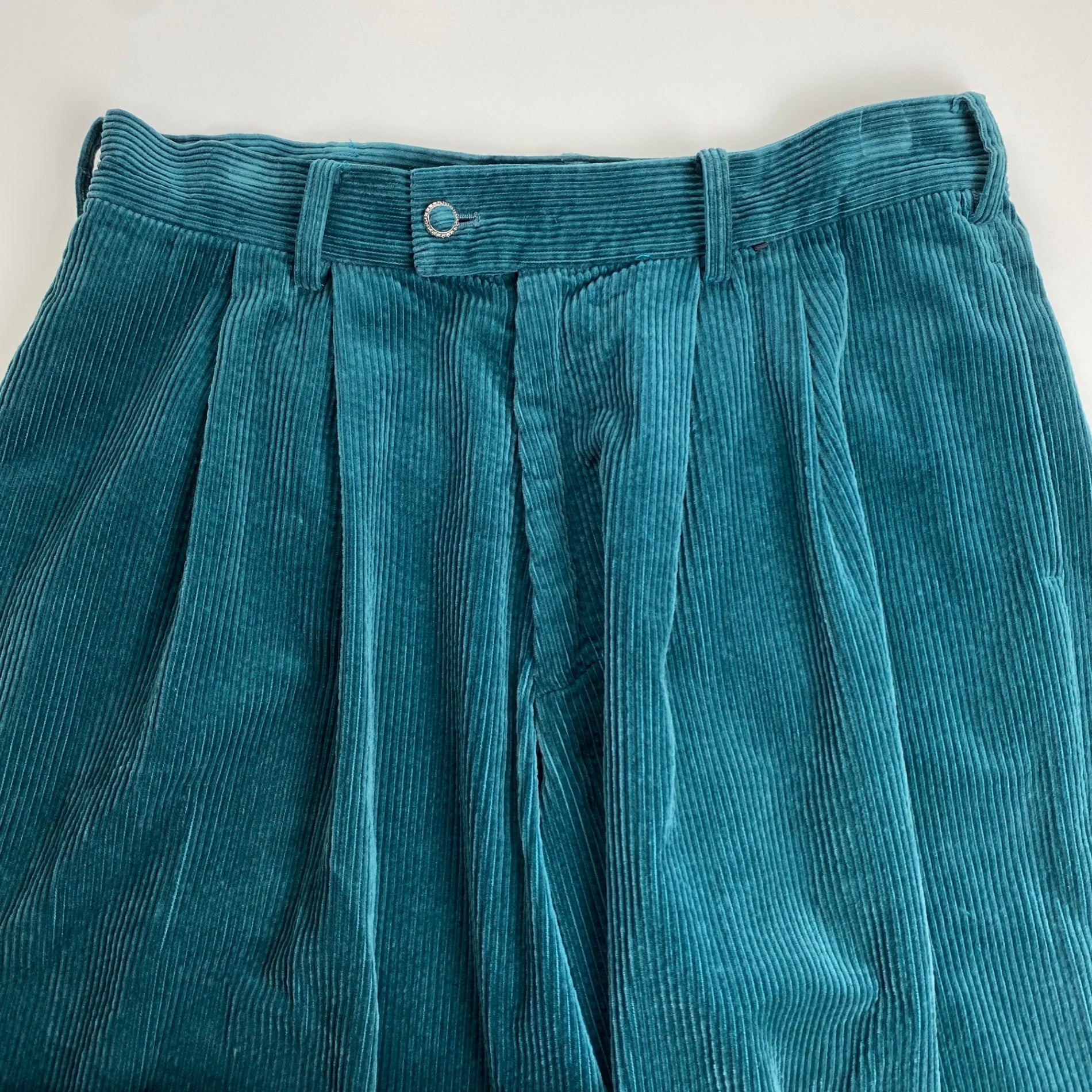 EL CONDUCTOR H × boys in the band コンダクター ボーイズインザバンド / EXCLUSIVE BIJOU CORDUROY TROUSERS 2タック コーデュロイパンツ 翡翠 SIZE:2