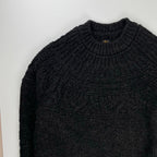 BATONER バトナー / Spread Alan Crew Neck ブラック 参考定価：28,000+tax SIZE:2