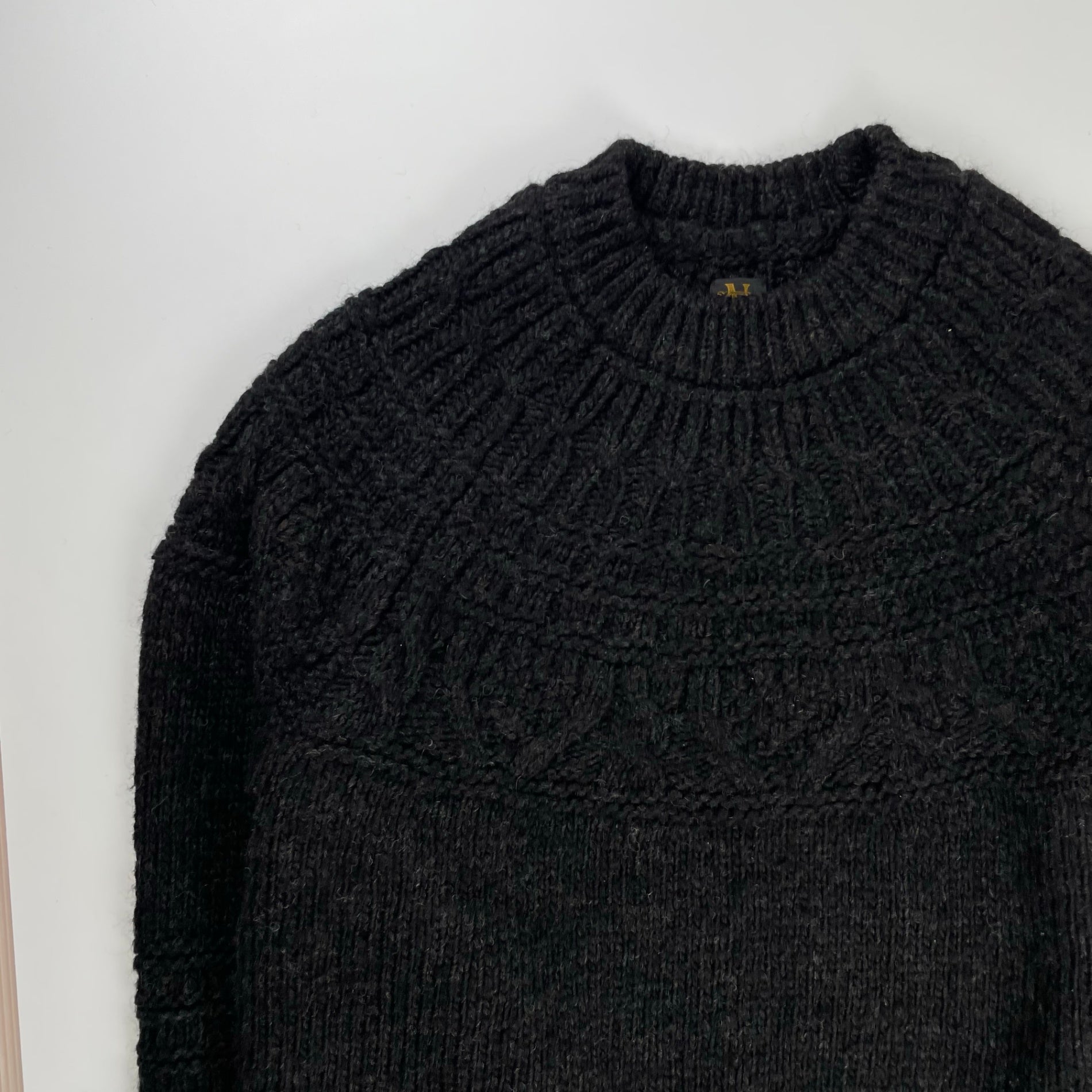 BATONER バトナー / Spread Alan Crew Neck ブラック 参考定価：28,000+tax SIZE:2