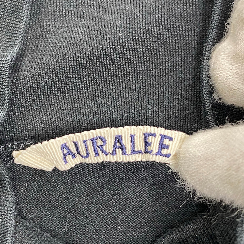 AURALEE オーラリー / LUSTER PLAITING HI NECK L/S TEE ブラック 参考定価：15,000+tax SIZE:3