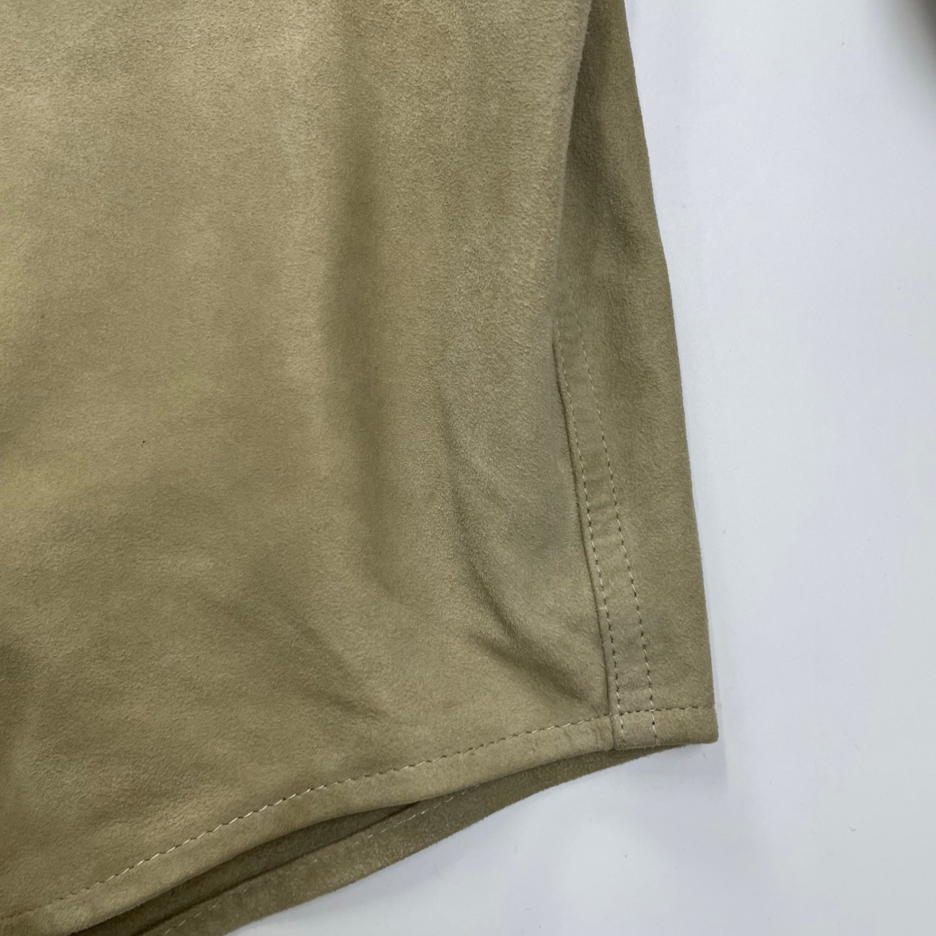 VINTAGE ヴィンテージ FACONNABLE / 古着 ゴートレザーシャツ ボタンダウン SIZE:L