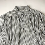 【美品】 AKTE アクテ / サイドコードロングシャツワンピース チェック柄 参考定価：18,000+tax  SIZE：FREE