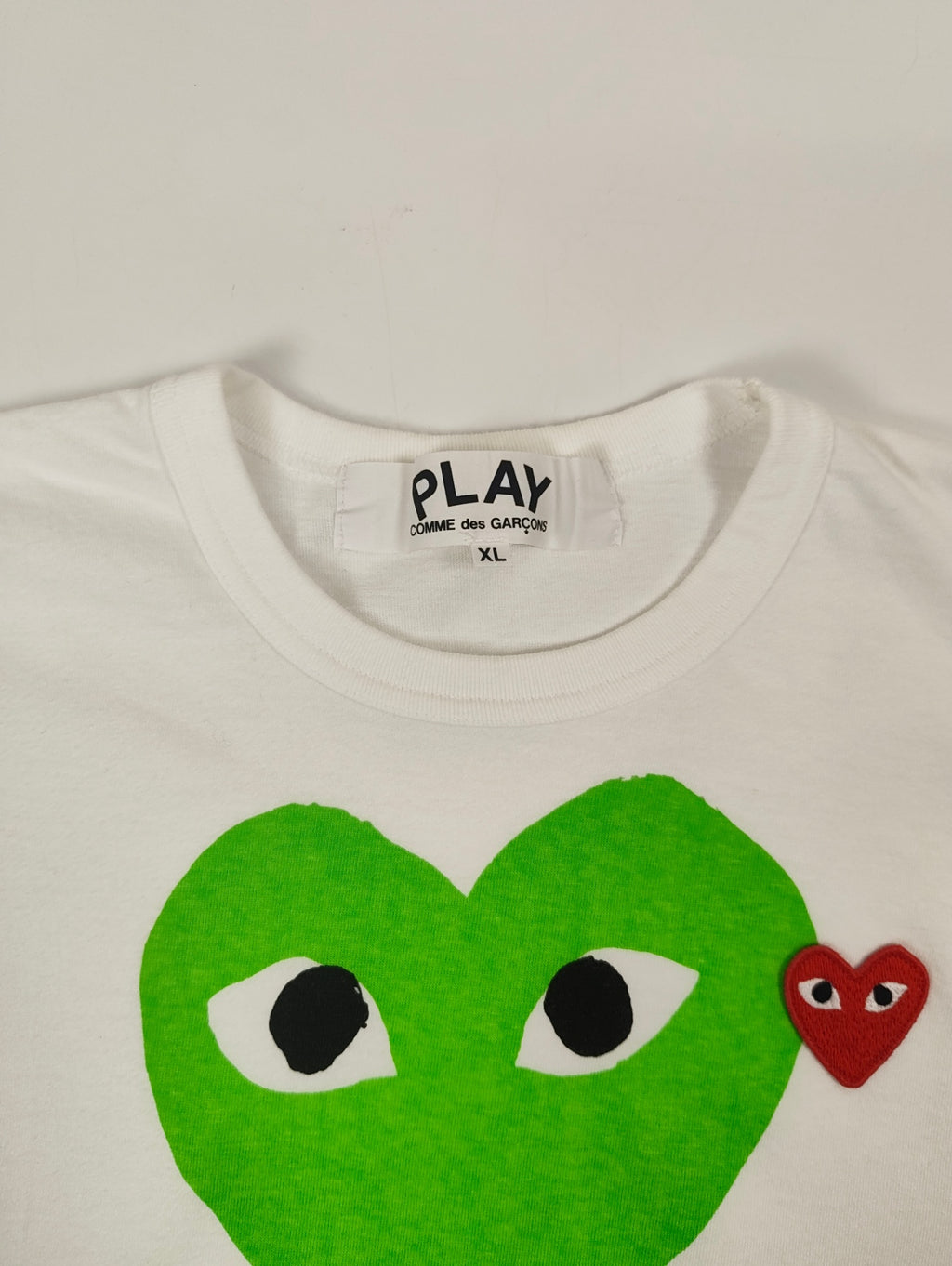 PLAY COMME des GARCONS / ハートワッペン＆プリントTEE AD2021 SIZE:XL