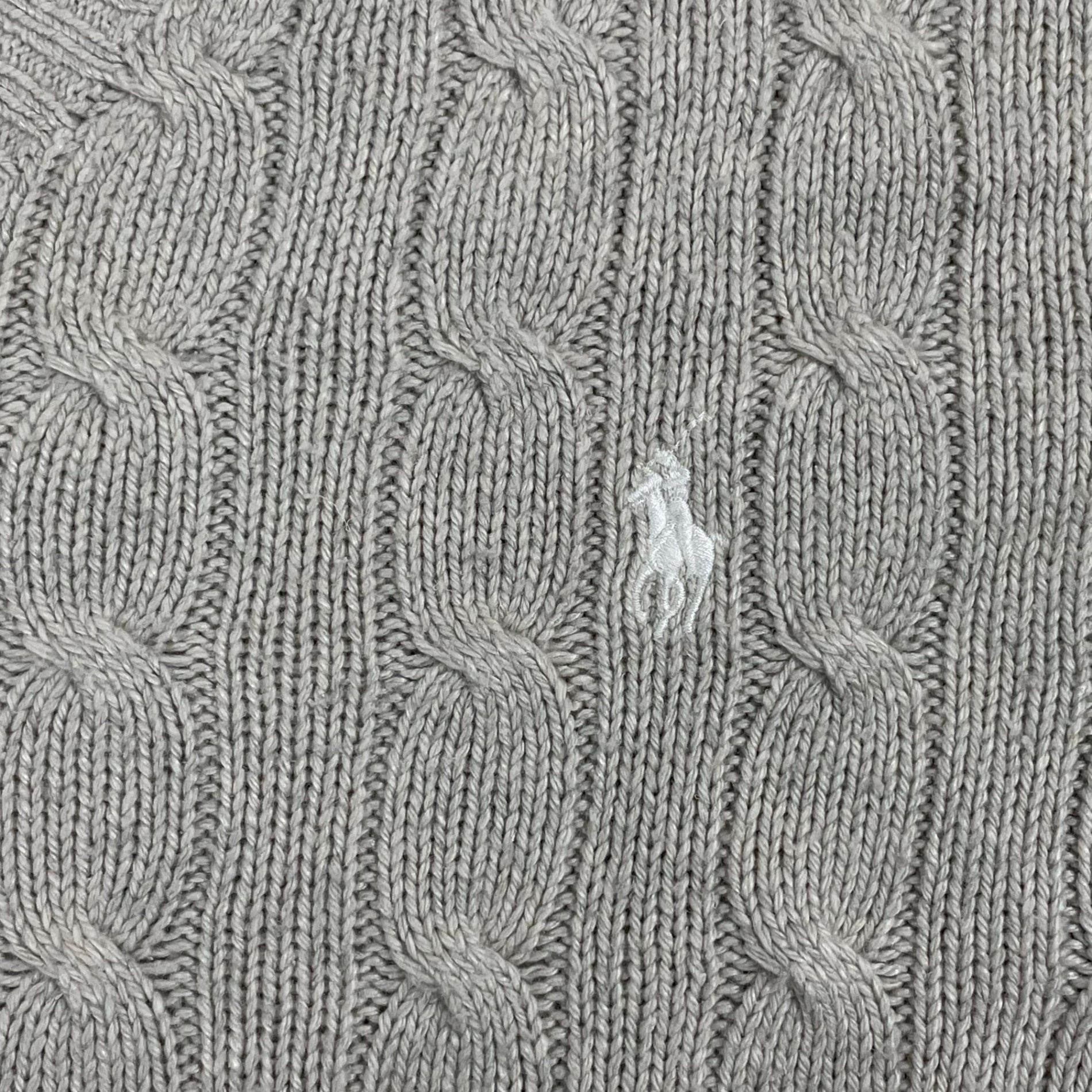 Polo by Ralph Lauren ポロバイ ラルフローレン / 90s ピュアシルク ケーブルVネックニット SIZE:M