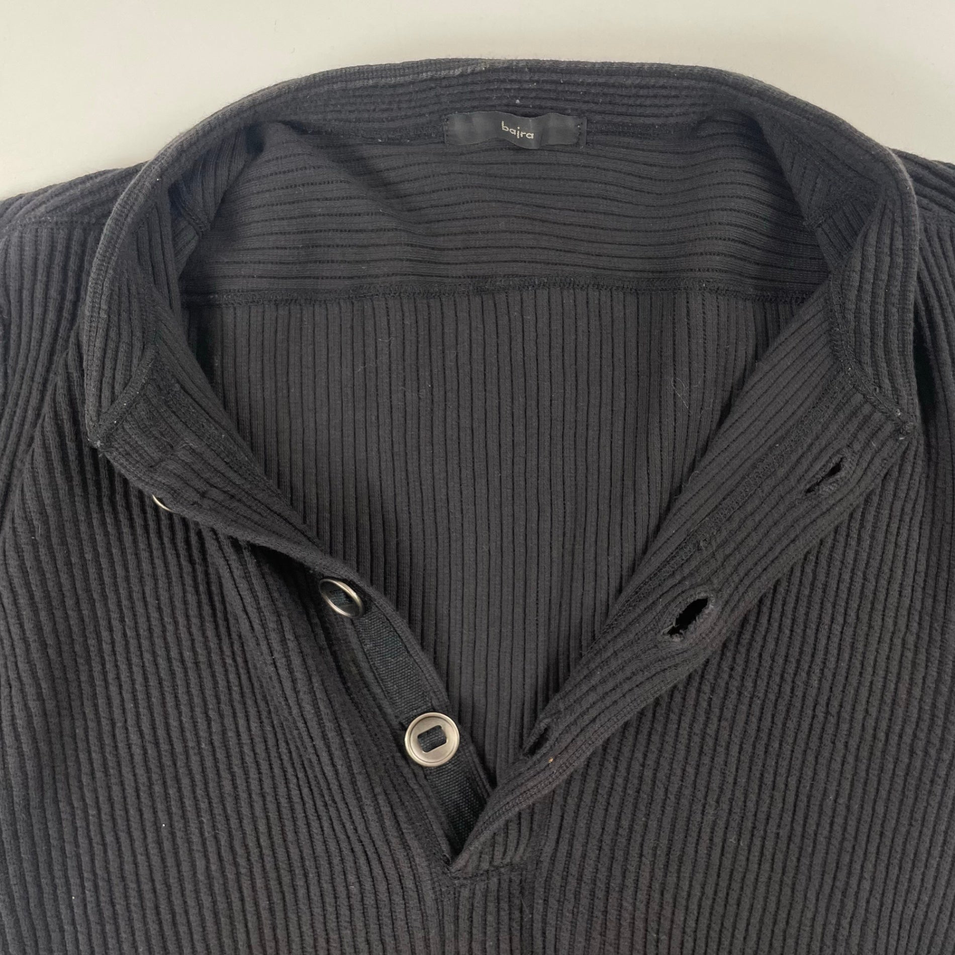 bajra / ヘンリーネックリブニット 参考定価：28,000程度 SIZE：FREE
