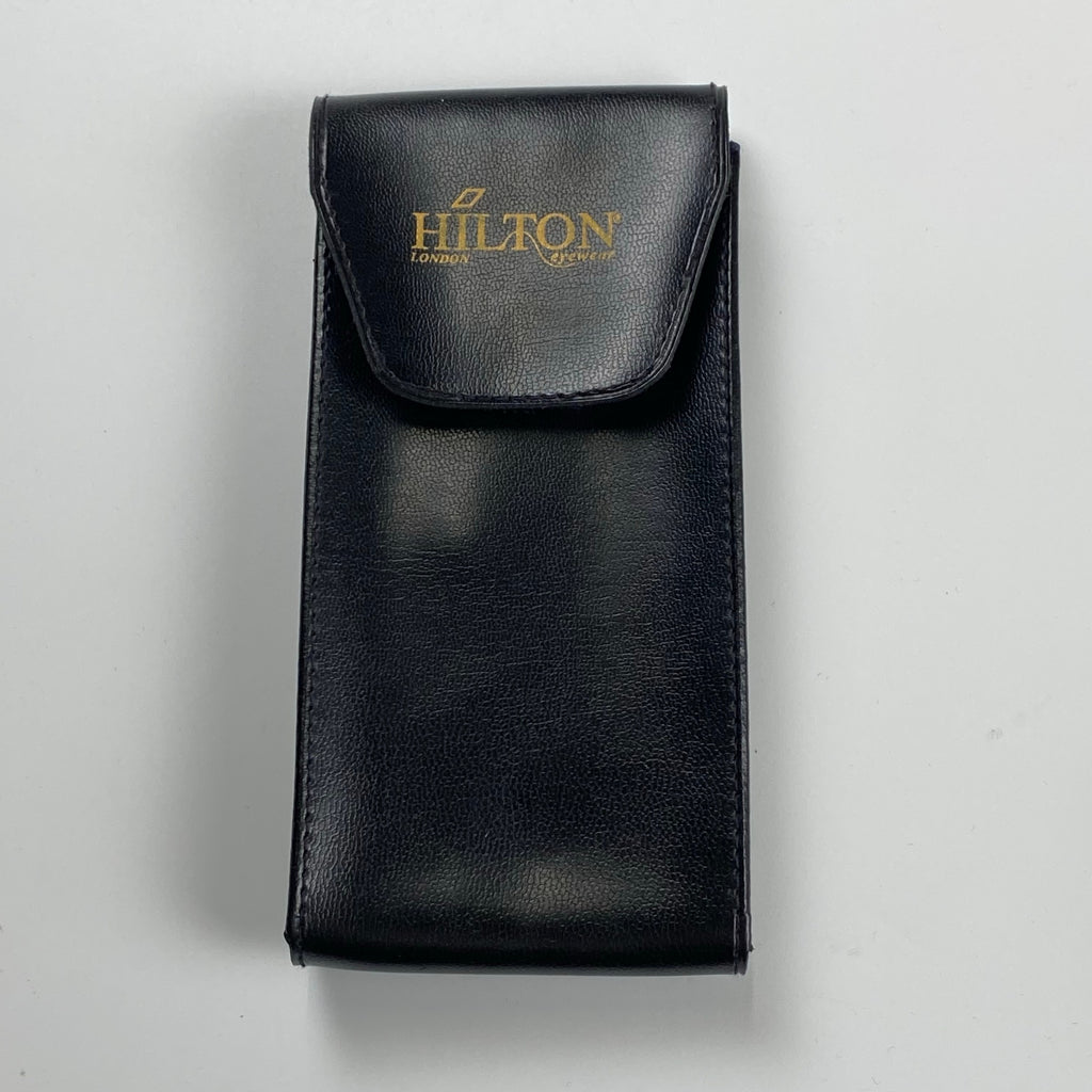 【70年代 デッドストック】 Hilton Classic ヒルトン クラシック / PANTO パント型 アイウェア 伊達メガネ デモレンズ入 K14 ロールドゴールド SIZE:49-20 111