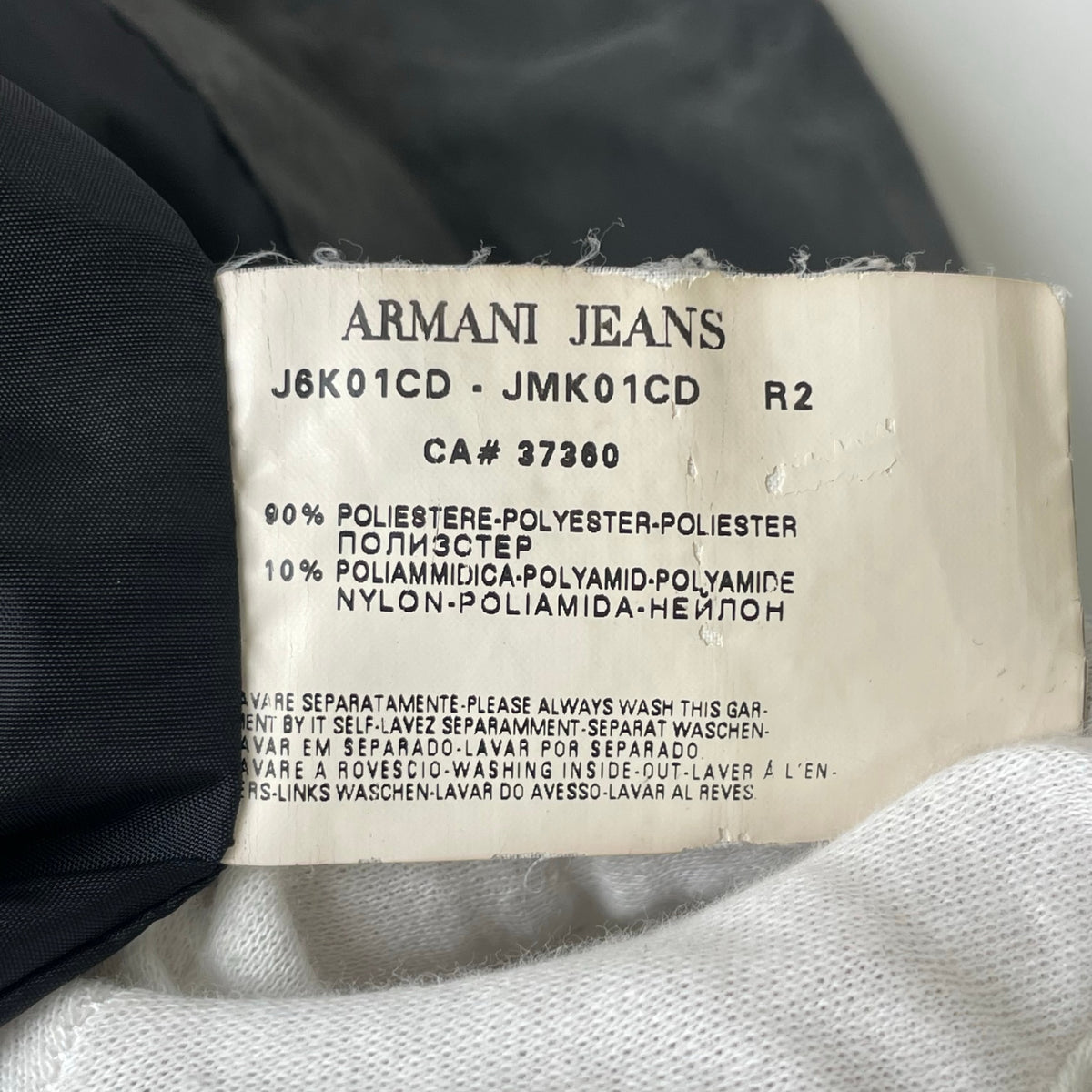 ARMANI JEANS / ピーチスキンハイネックコート 参考定価：90,000程度  SIZE:L