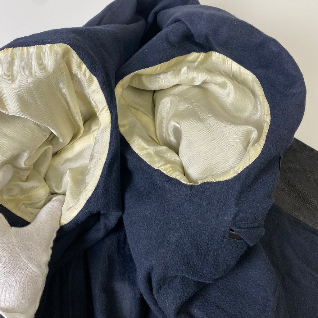 【スペシャル】COMME CA DU MODE MEN コムサデモードメン ヴィンテージ ディアスキン カラーレス ダブルブレスト レザージャケット