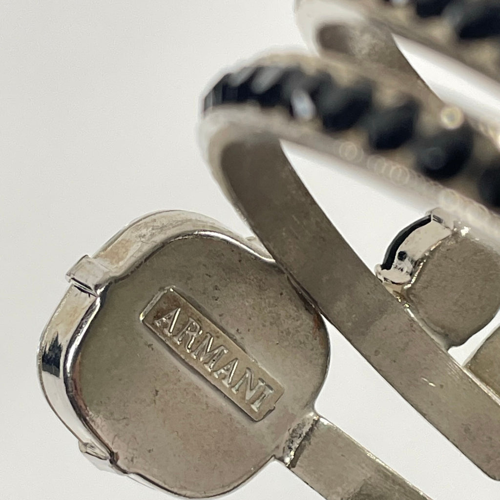 ARMANI / 開閉式 ラインストーンバングル