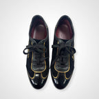 LOUIS VUITTON ルイ・ヴィトン / 筆記体ロゴ スウェードレザースニーカー 参考定価：160,000程度 SIZE:6 1/2