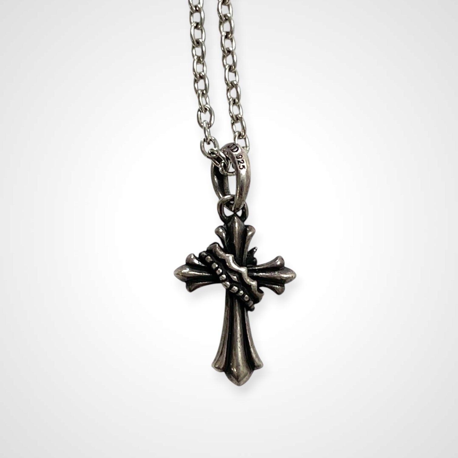 JUSTIN DAVIS ジャスティンデイビス / スモール クロスクラウン ネックレス チェーン50cm