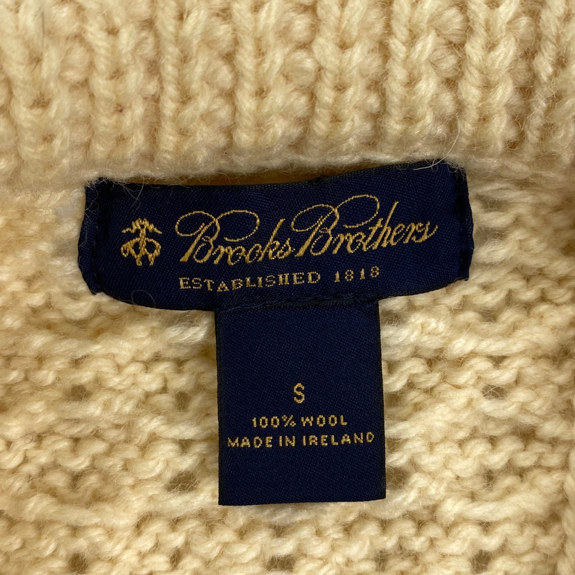 00s Brooks Brothers ブルックスブラザーズ / オールド アランニットセーター 参考定価：46,000+tax SIZE：S